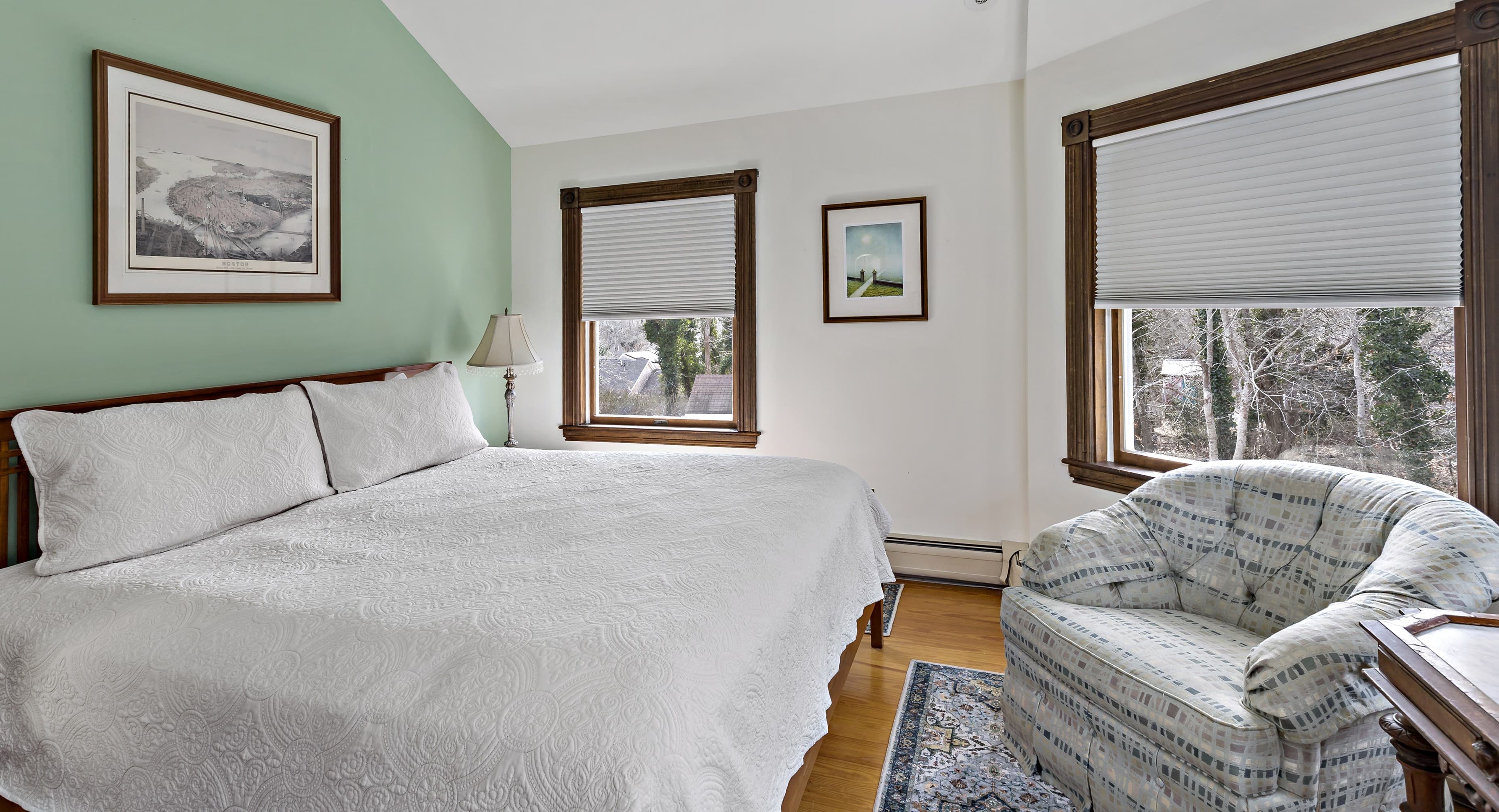 Sunset Room showing king bed